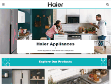 Tablet Screenshot of haierappliances.com